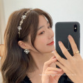 Bandeau Opaska Rhinestone Pearl Headband Luxury Hair Accessories Korean Baroque Handmade Star Hairband Vintage For Women Girls Gift